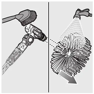 RYOBI R18BRU10 18V ONE EZ REACH Gutter Brush Attachment - Product Overview 21