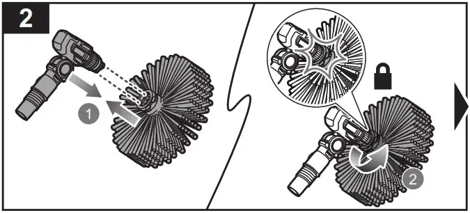 RYOBI R18BRU10 18V ONE EZ REACH Gutter Brush Attachment - Product Overview 4