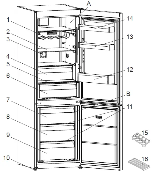 DAEWOO-FKM331EWR7ES-Combi-Fridge-Freezer-fig-2
