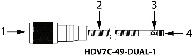 EXTECH HDV7C 55 HD 1 Camera Probes - Dual HD Camera Probe