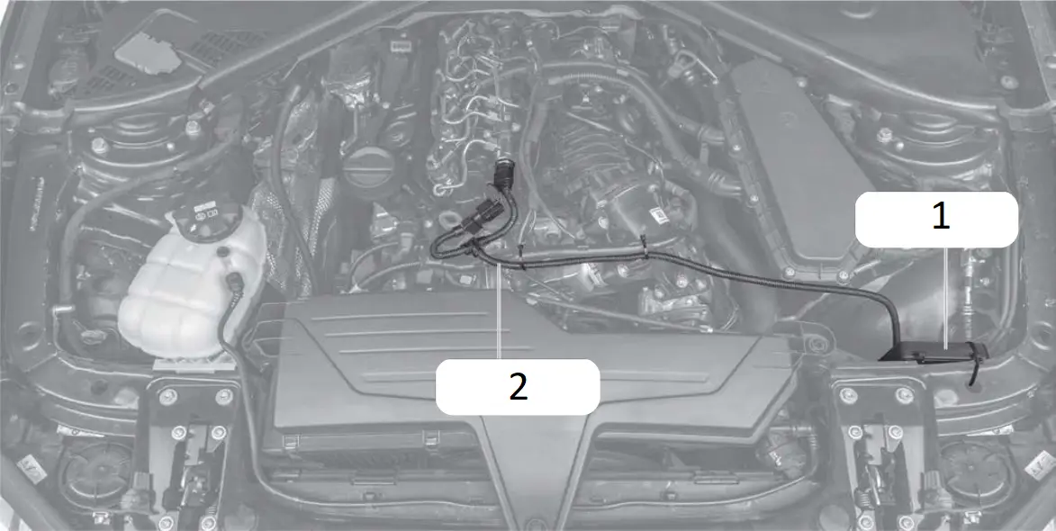 DINAN D440-0133 - Fixing the tuning module and wiring harness