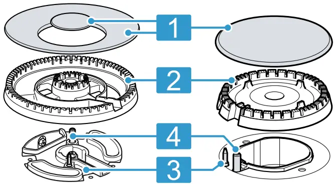 BOSCH PCR7A.B9.A, PCS7A.B9.A Built In Gas Hob - Burner