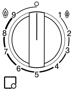 BOSCH PCR7A.B9.A, PCS7A.B9.A Built In Gas Hob - Control knob