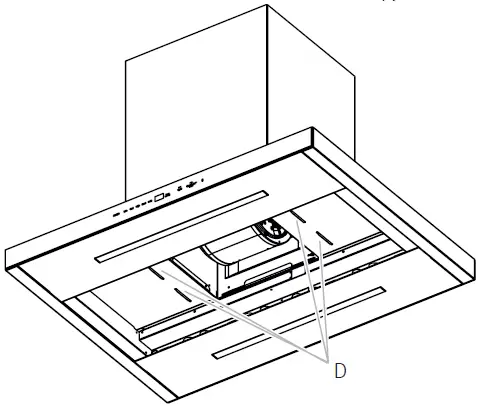 dacor DHD-D0000I DA Duct Cover Kit 23
