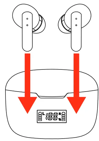 BLAUPUNKT BTW15 Truly Wireless Earbuds - charging
