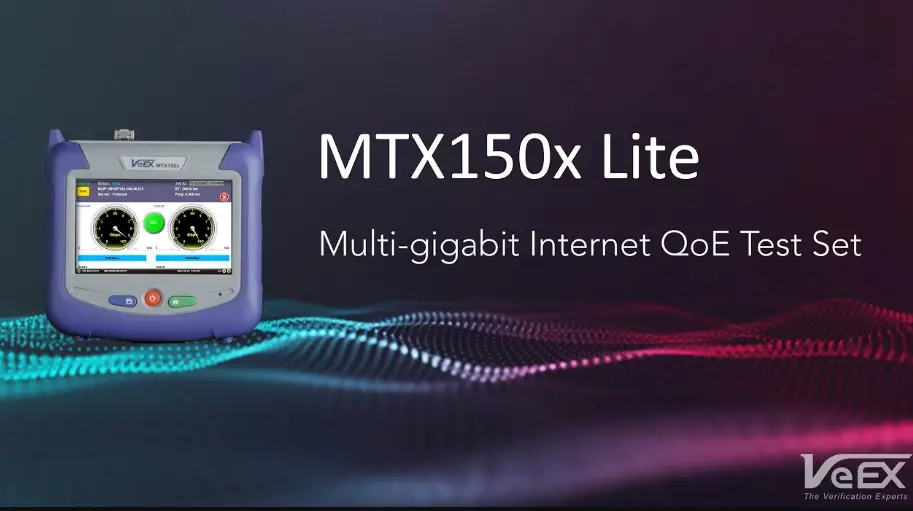 Veex Mtx150x Test Set The Verification Instructions