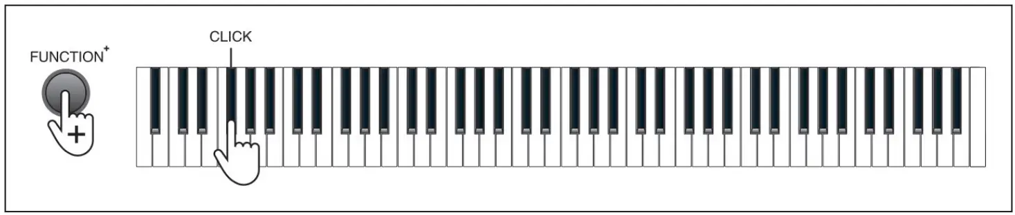 Schubert 10034897 Piano Keyboard - Key tone