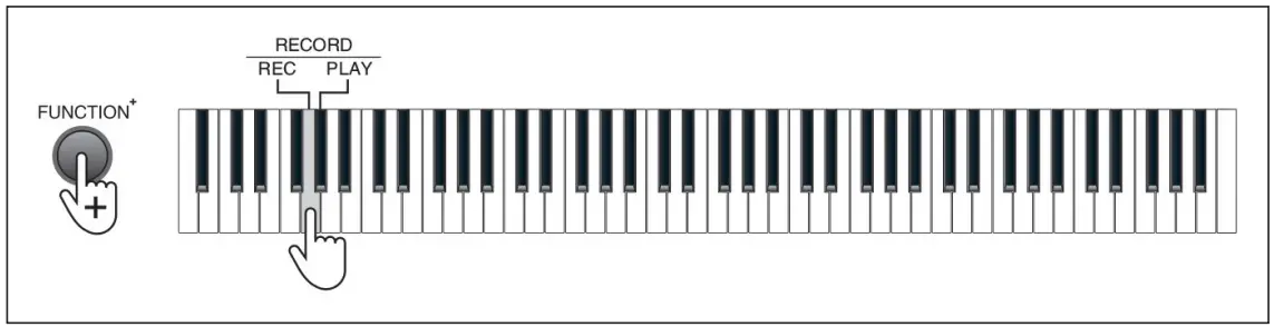 Schubert 10034897 Piano Keyboard - RECORD MODE