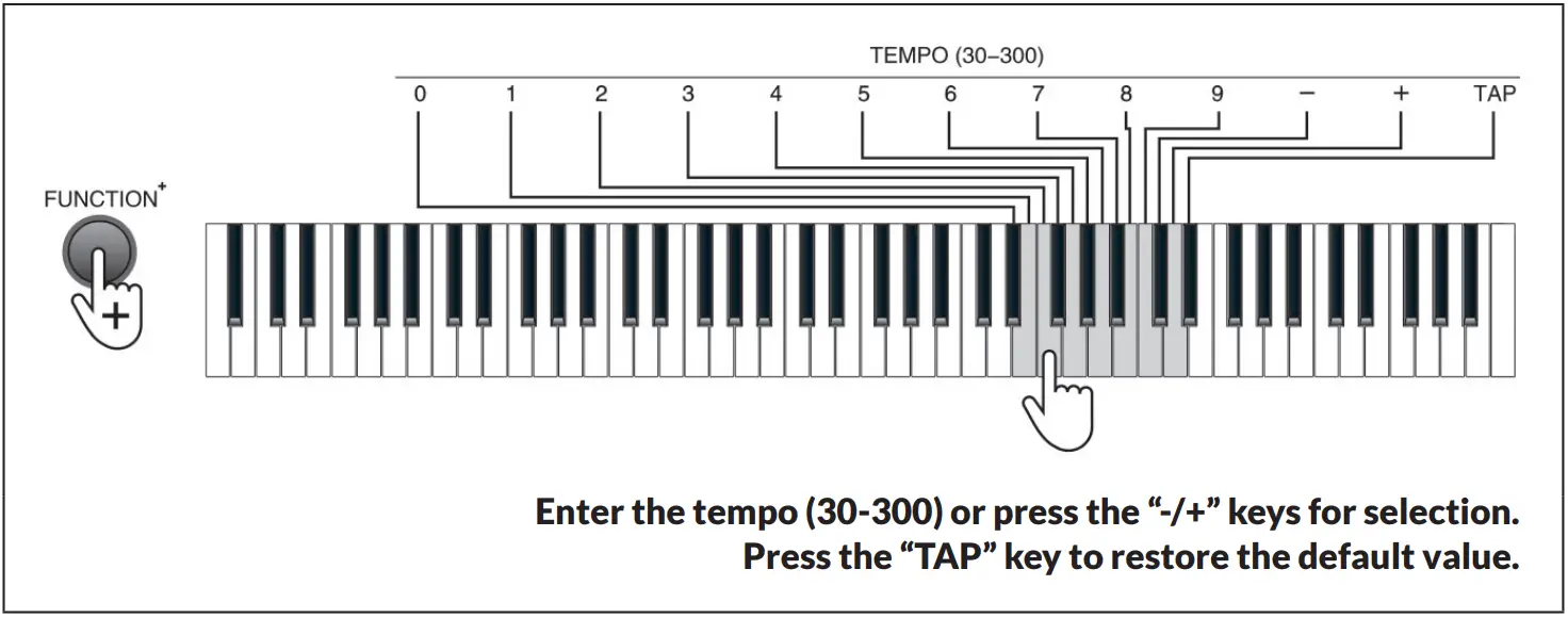 Schubert 10034897 Piano Keyboard - Tempo