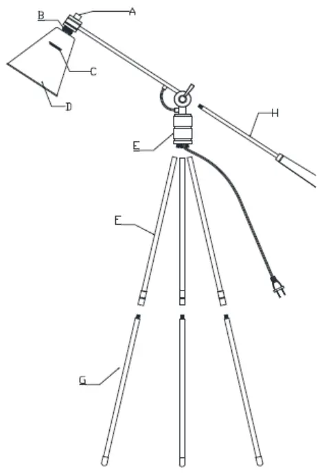 ETHAN ALLEN 09 2004 Jesse Task Floor Lamp