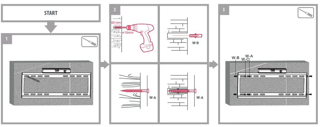 TOTAL CONTROLS WM1421 TV Wall Mount - figure