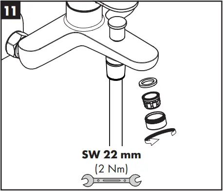 hansgrohe 71447000 Vernis Blend Bath Mixers - a12