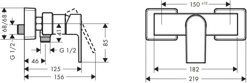 hansgrohe 71447000 Vernis Blend Bath Mixers - c4