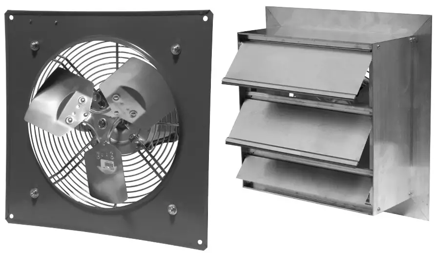 CANARM P Series Wall Mount Shutter Exhaust Fan - Cover