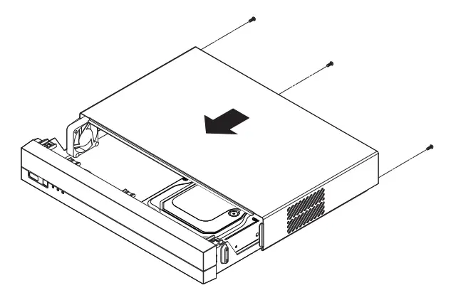 WISeNeT ARD-1610 Digital Video Recorder - Close the cover