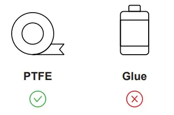 Blue-White F-550 Acrylic Variable Area Flow Meter - Install