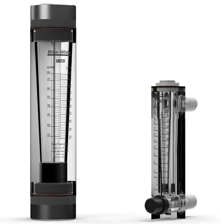 Blue-White F-550 Acrylic Variable Area Flow Meter