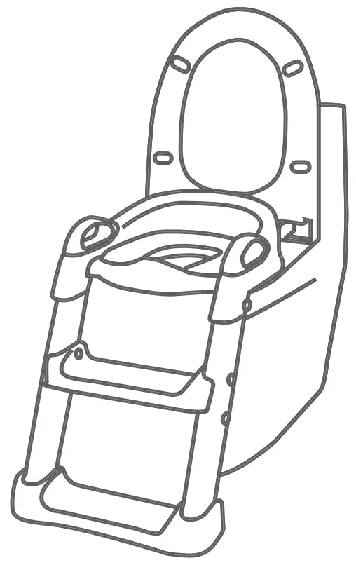 kikka boo LEA BLUE Toilet Seat with Ladder