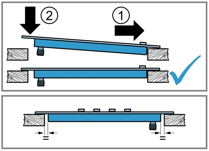 Positioning the appliance