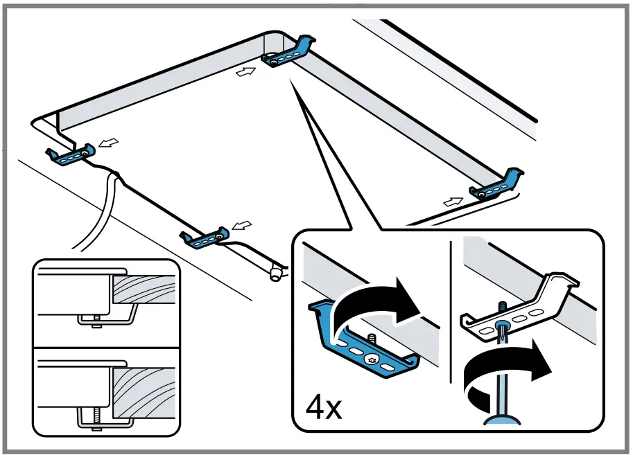 Positioning the appliance