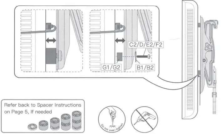 ERGOAV ERMTS1-01B Tilt Mount for TVs up to 32 18