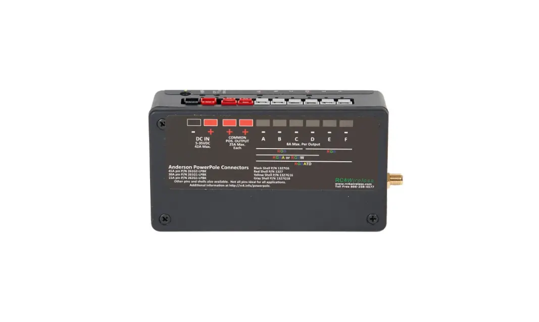 Rc4 Wireless Lumendim6 High Power Six Channel Wireless Dimmer User Guide