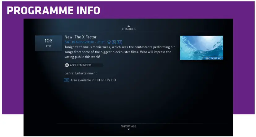 Manhattan SX Freesat Satellite Box - Lists