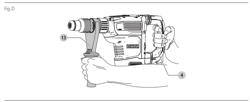 DEWALT D25614 Heavy Duty Rotary Hammerdrill - Parts 2