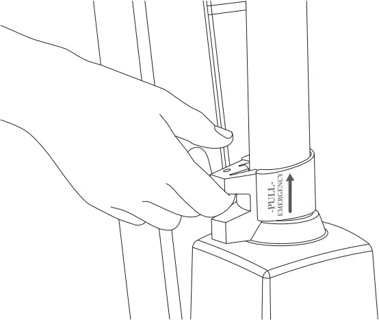 molift Smart 150 - Emergency lowering