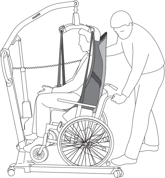 molift Smart 150 - Lowering into sitting