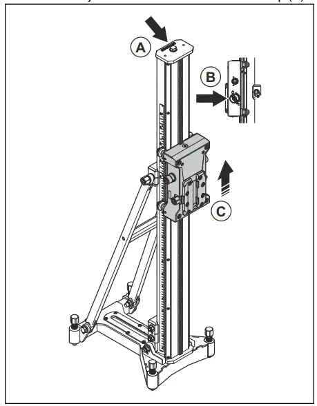 To change drill column