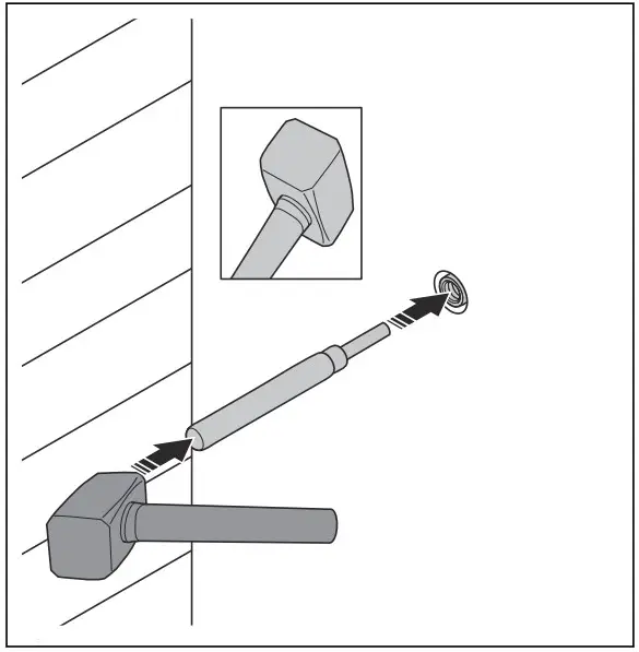 To attach the expander bolt