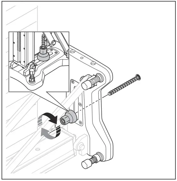 To attach the expander bolt