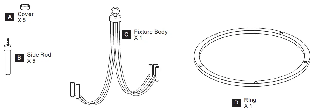 QUOIZEL-LGR5026MBK-Legare-5-Light-Matte-Black-Chandelier-fig- (2)