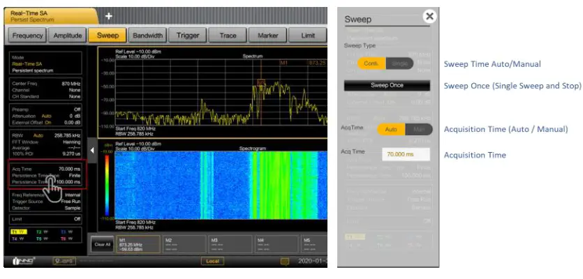 INNO Instrument 5G SMARTTM Handheld Spectrum Analyzer - CHANGING TIME