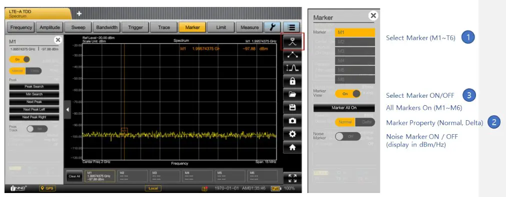 INNO Instrument 5G SMARTTM Handheld Spectrum Analyzer - Table