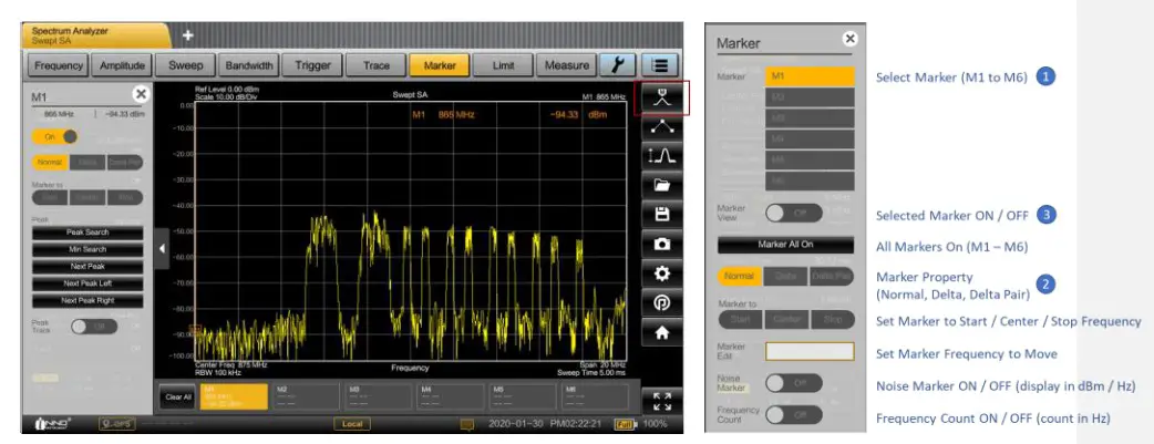 INNO Instrument 5G SMARTTM Handheld Spectrum Analyzer - bottom