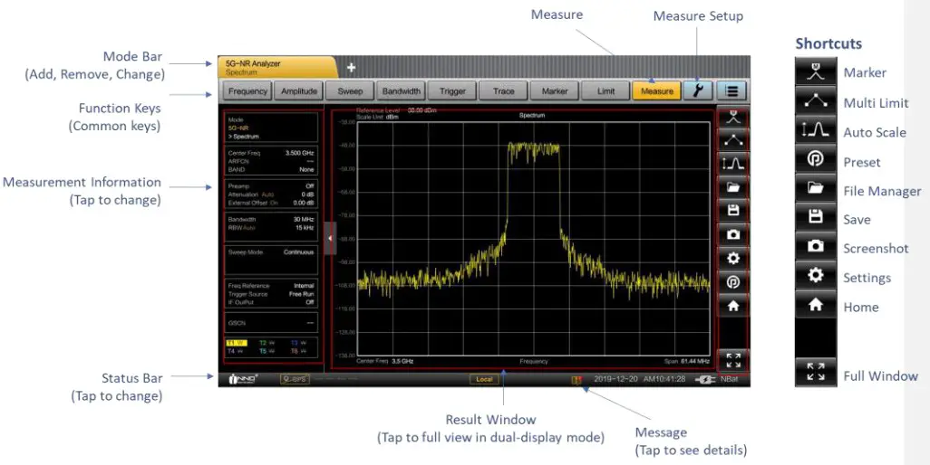 INNO Instrument 5G SMARTTM Handheld Spectrum Analyzer - corresponding