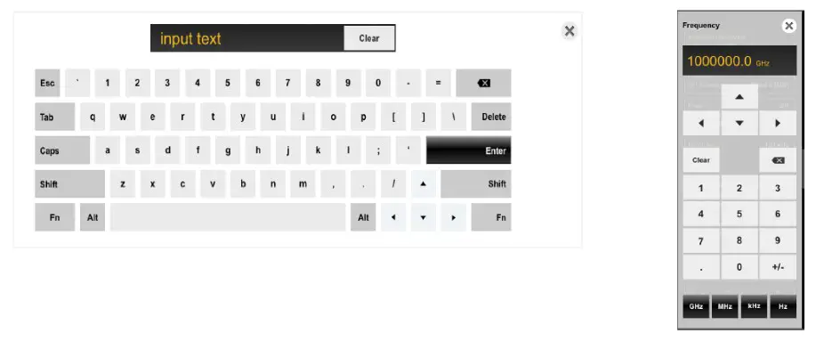 INNO Instrument 5G SMARTTM Handheld Spectrum Analyzer - keyboard