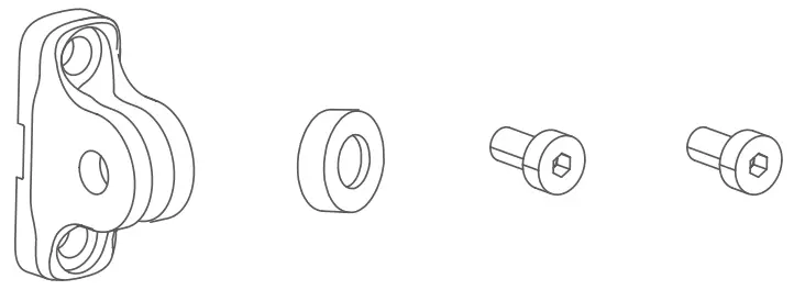 LITEMOVE K 1973 LED Front Light for E Bikes - Headlight rear adapter