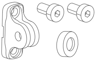 LITEMOVE K 1973 LED Front Light for E Bikes - rear adapter