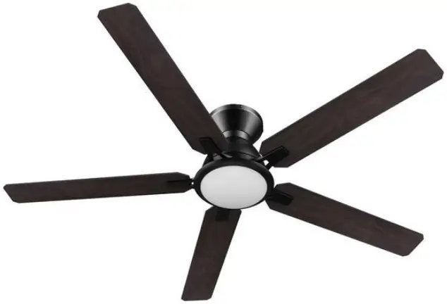CARRO LYDC525J-L12-BG-1-FM 52 Inch Black Color Changing LED Indoor Flush Mount Ceiling Fan product