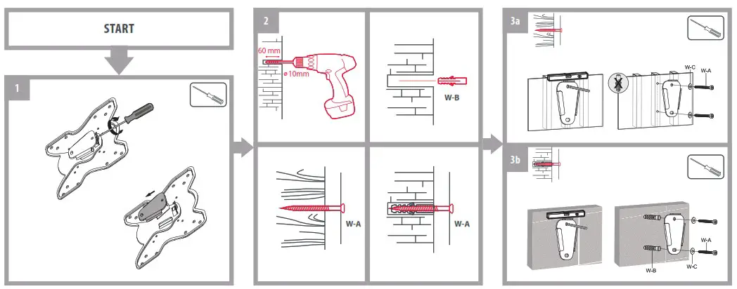 TOTAL CONTROLS WM1211 Wall Bracket - Wall Bracke