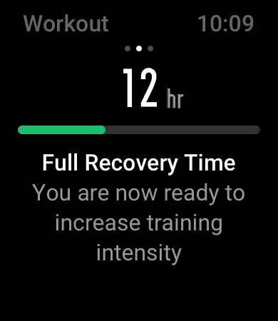 Total recovery time
