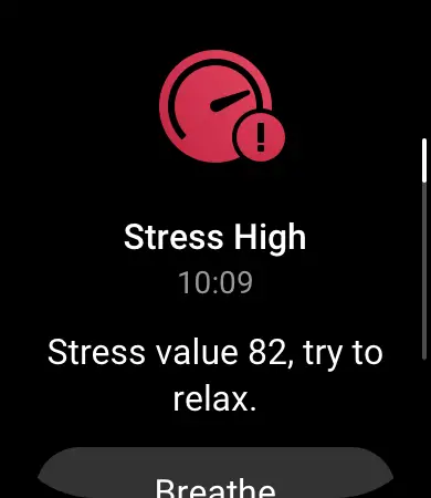 Auto stress monitoring