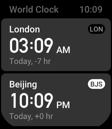 World clock