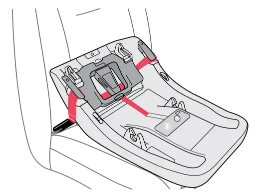 britax P14832500 Alpine Base Accessory User Guide Lower Connector Installation