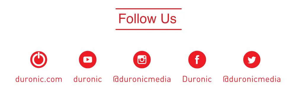 DURONIC BL510 Sports Blender - Follow Us