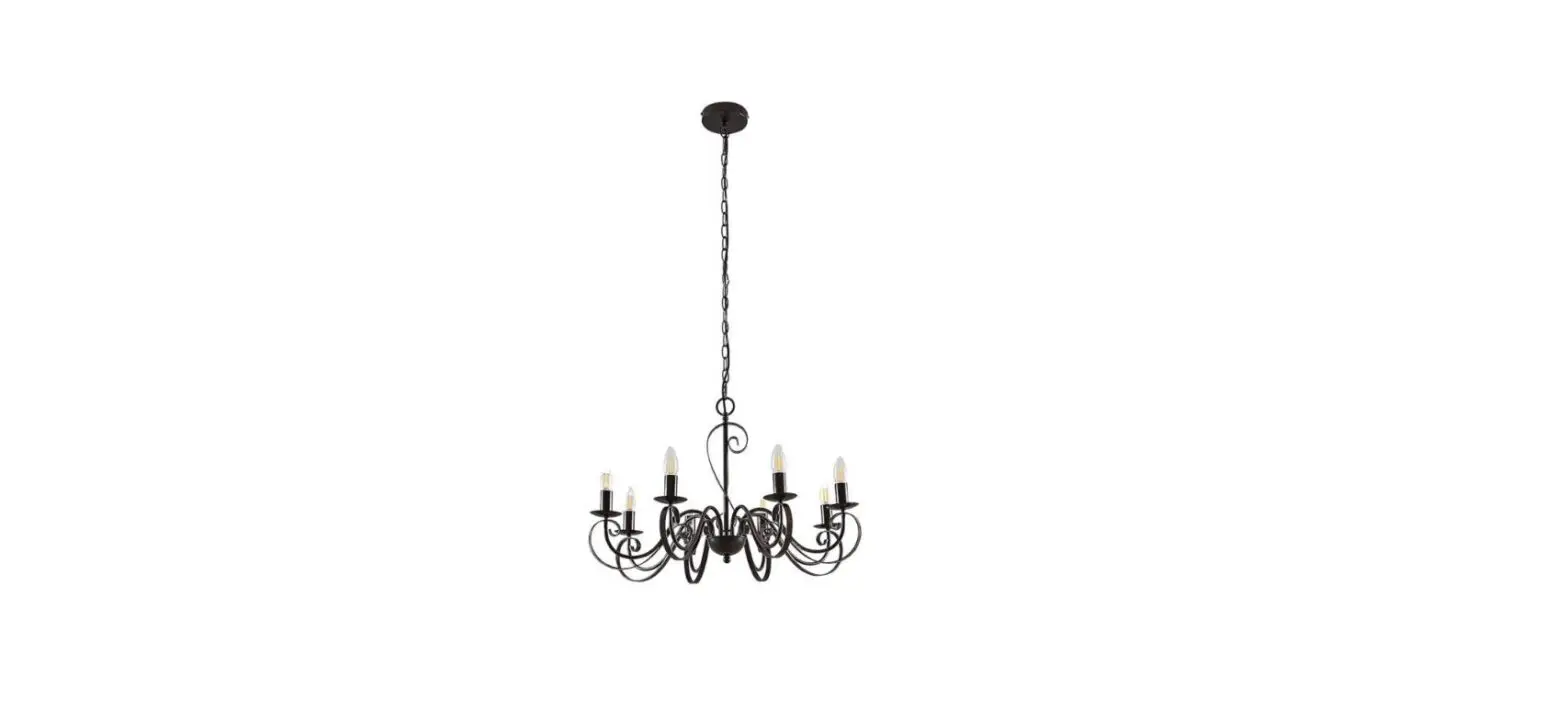 Lucande 9620534 8-light Chandelier Caleb Country House Style Instruction Manual