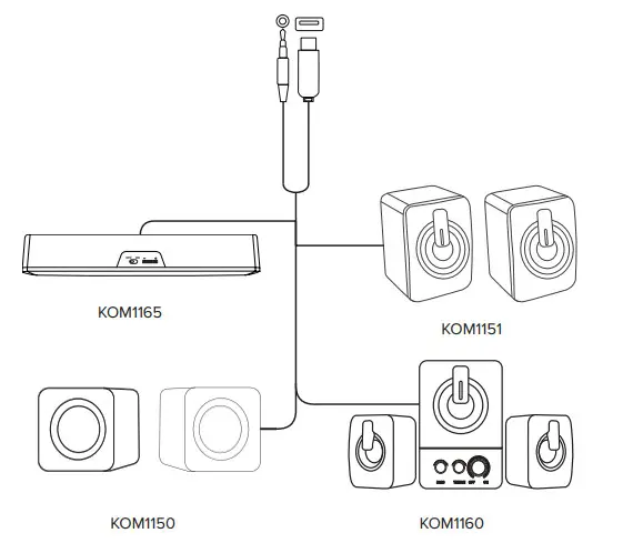 teesa KOM1150 USB Speakers
